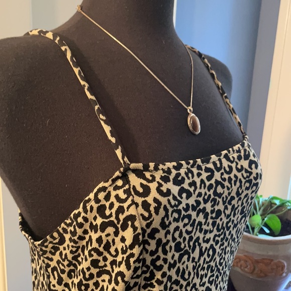 ZARA Leopard printed midi dress - Picture 4 of 4